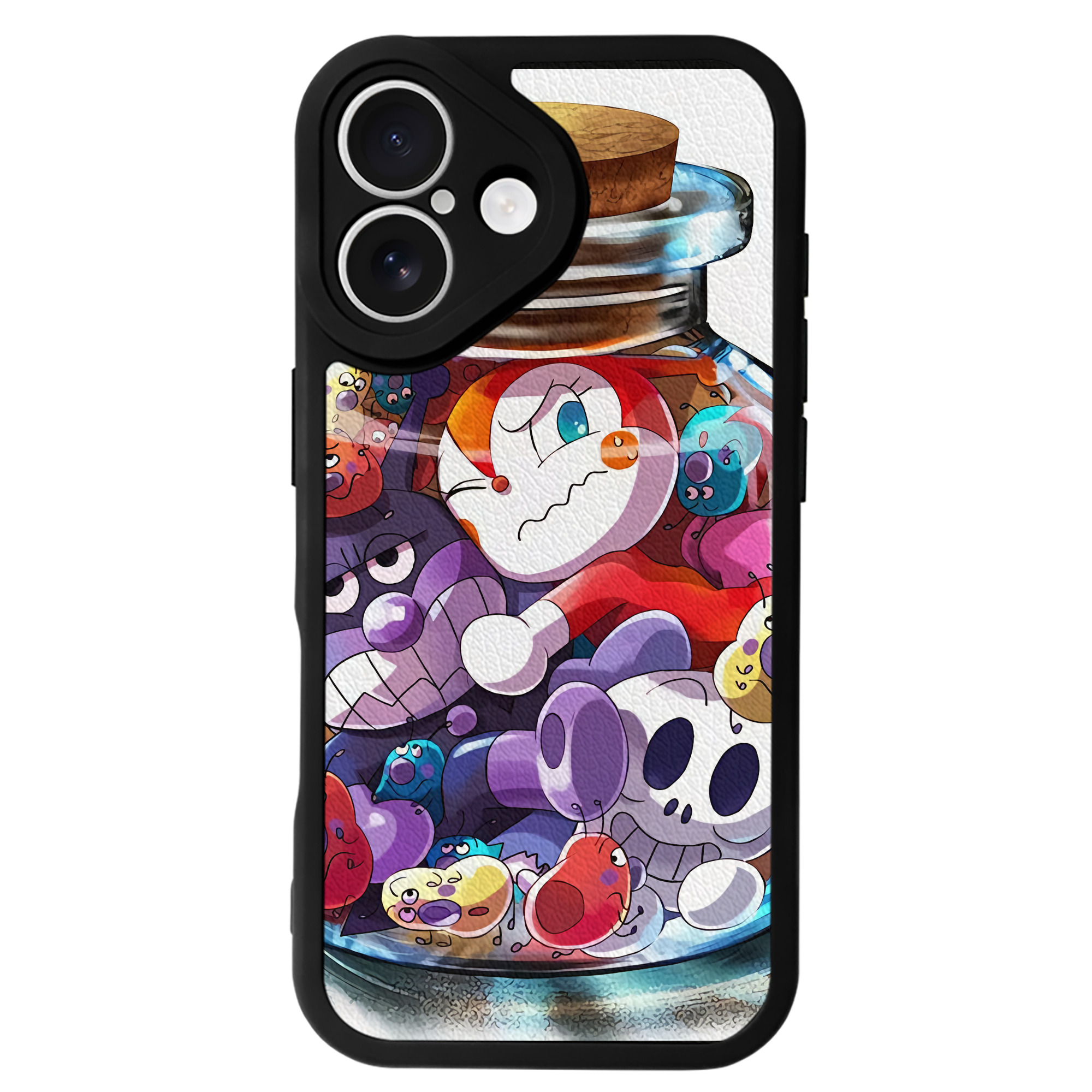 （画像用） アンパンマン Anpanman 【iPhone 16シリーズ対応】シリコンスマホケース（レザー調） 材質：シリコン
